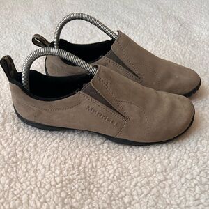 Merrell Women’s Taupe M-Connect Slip-On Suede Hiking Shoes